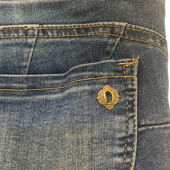 Democracy Jeans "Ab" Solution 10 Blue Womens Mid Rise Ankle Medium Wash Denim - Picture 5 of 8